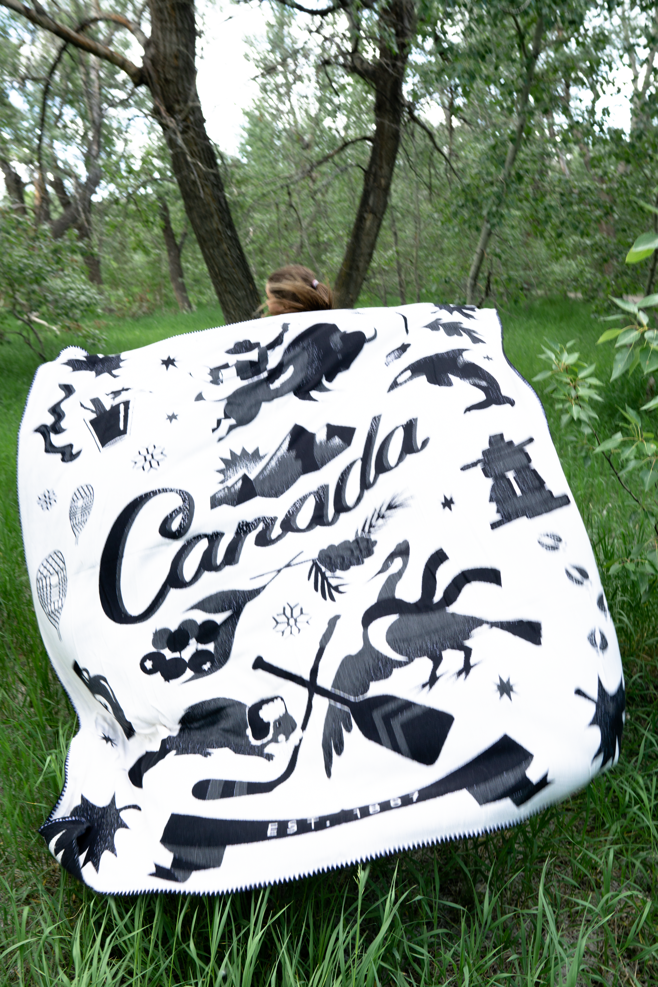 The Comfort Blanket - Canada Blanket Series - Black & White
