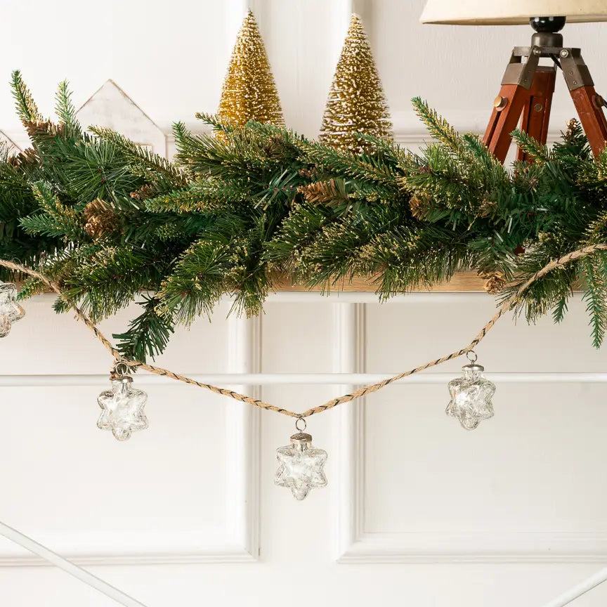 Tinsel Star Garland