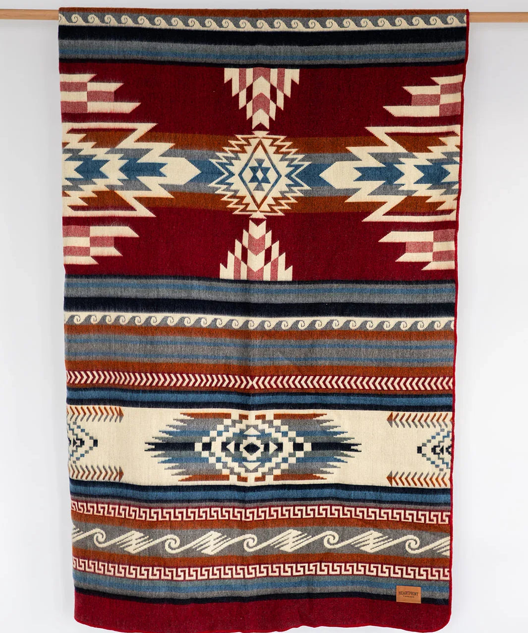 Red Queen Woven blanket for cabin or country living