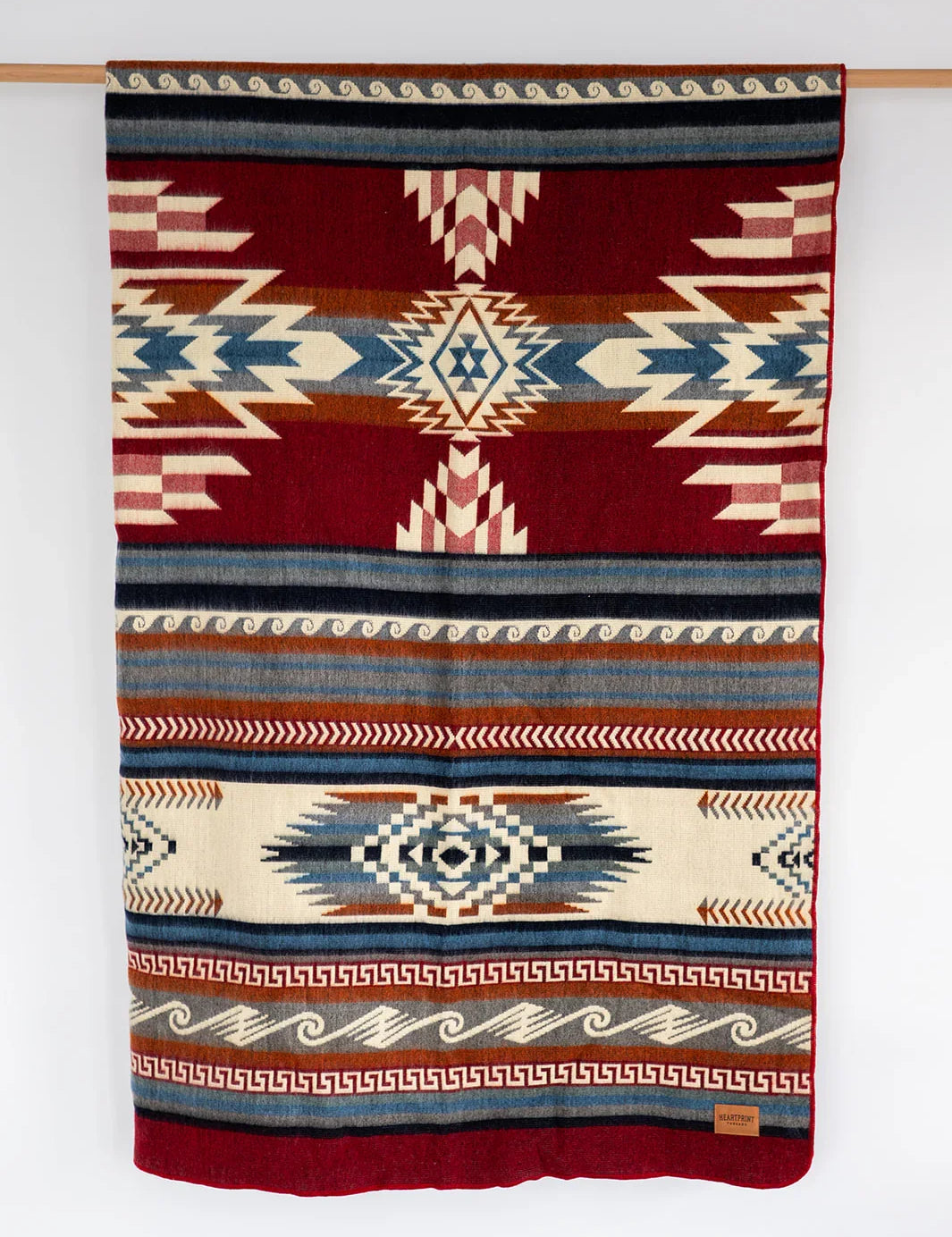 Red Queen Woven blanket for cabin or country living