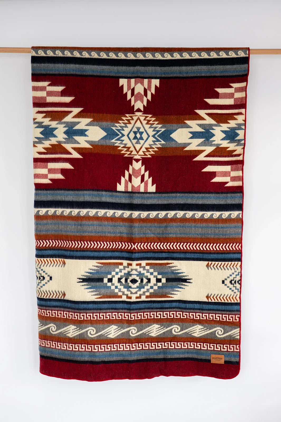 Red Queen Woven blanket for cabin or country living