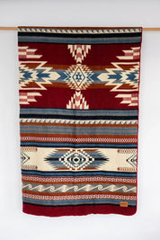 Red Queen Woven blanket for cabin or country living