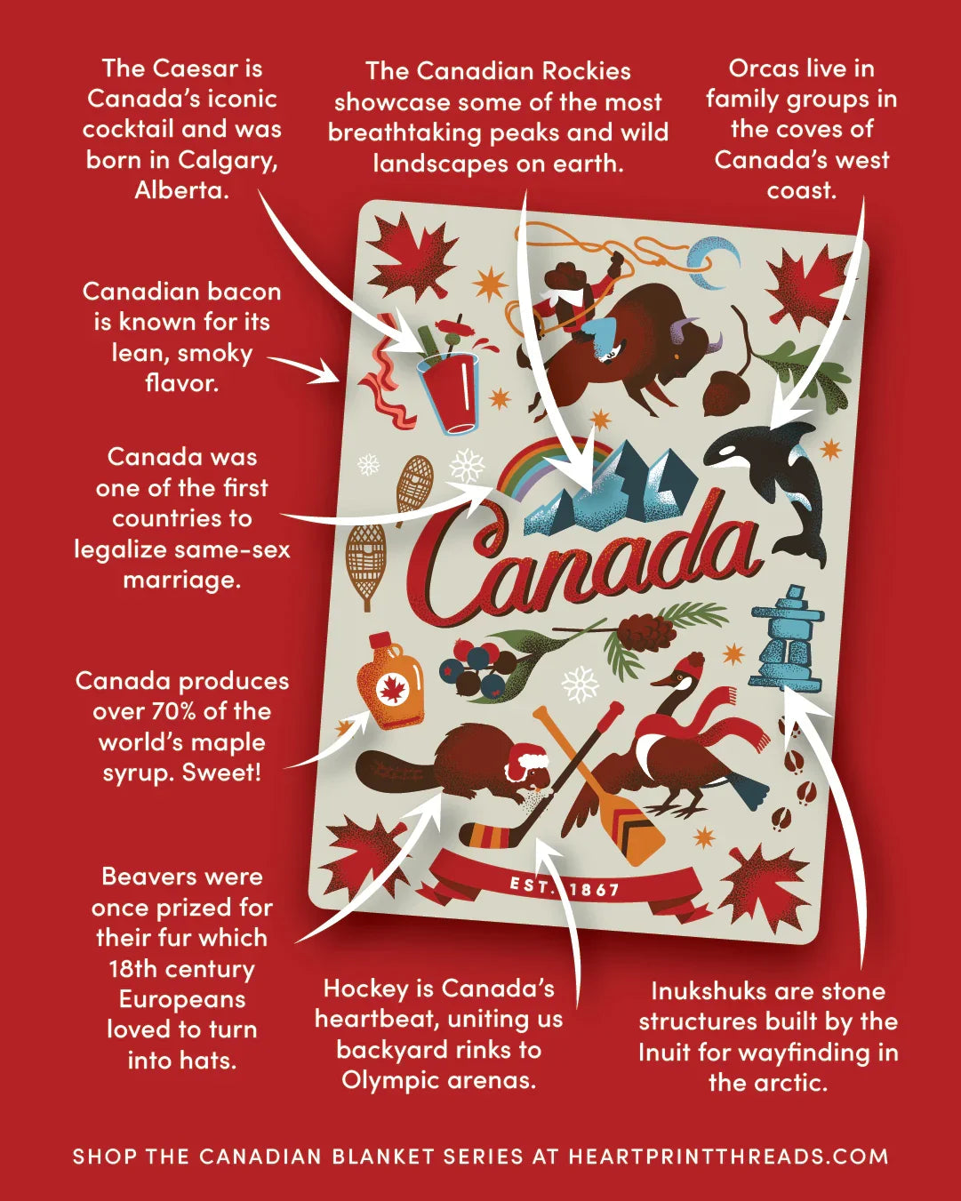 The Adventure Blanket - Canadian Blanket Series - Canada