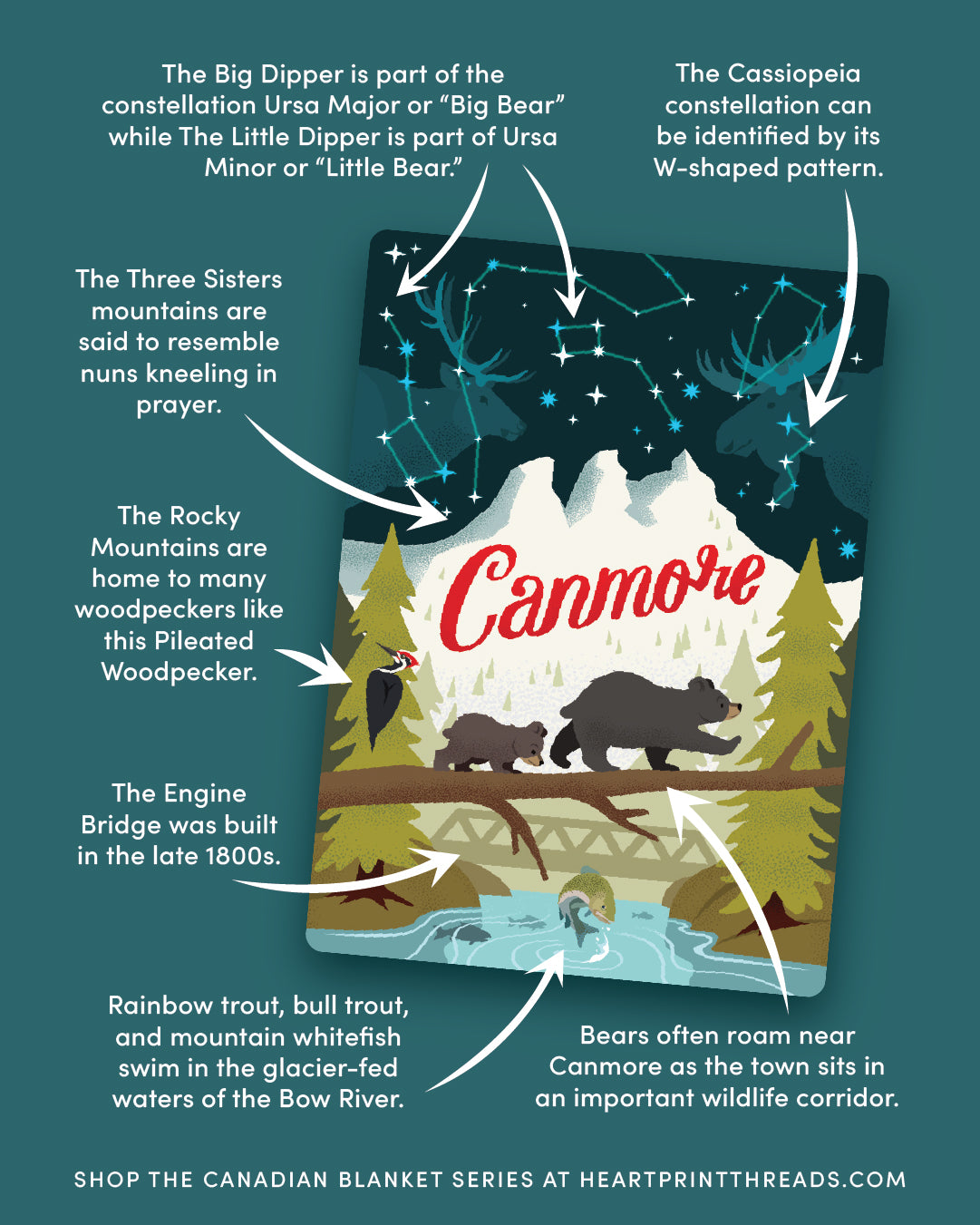 The Adventure Blanket - A Canadian Blanket Series - Canmore