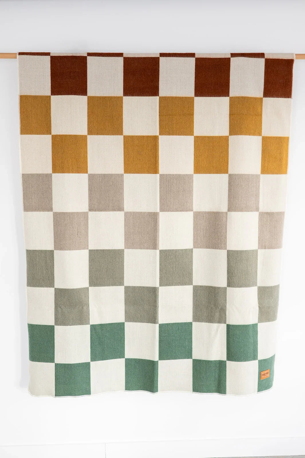 Multi Colour Checkered throw blanket