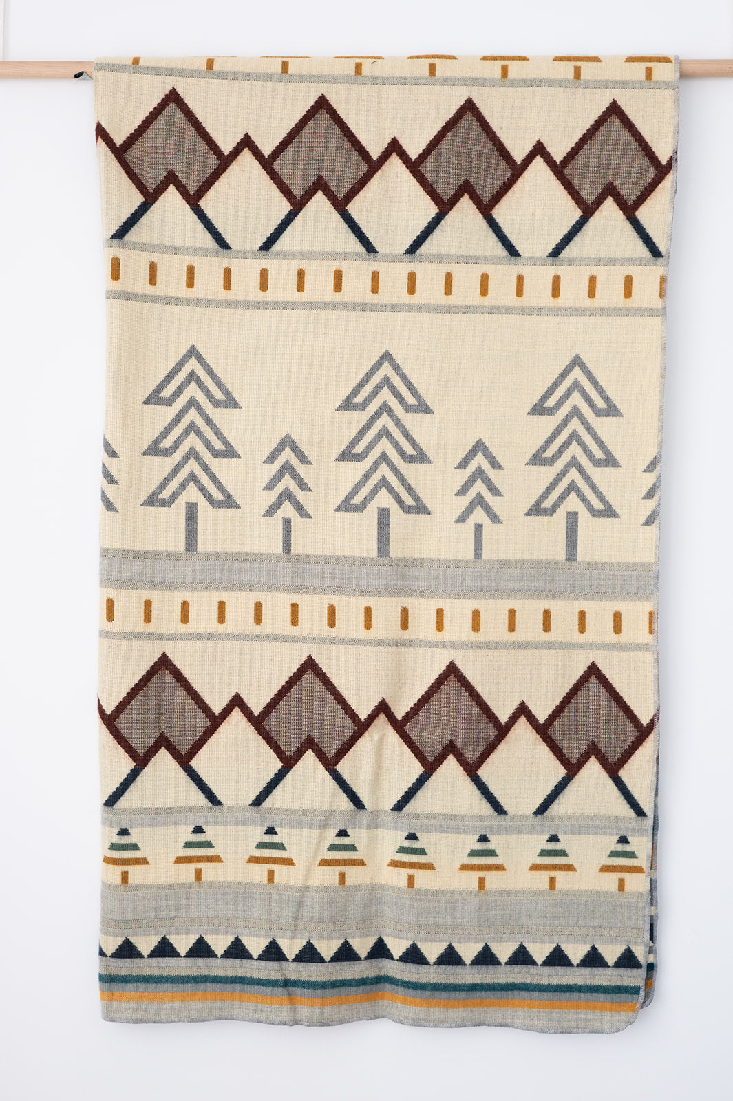 Tree Line Throw Blanket - Aurora Highlands