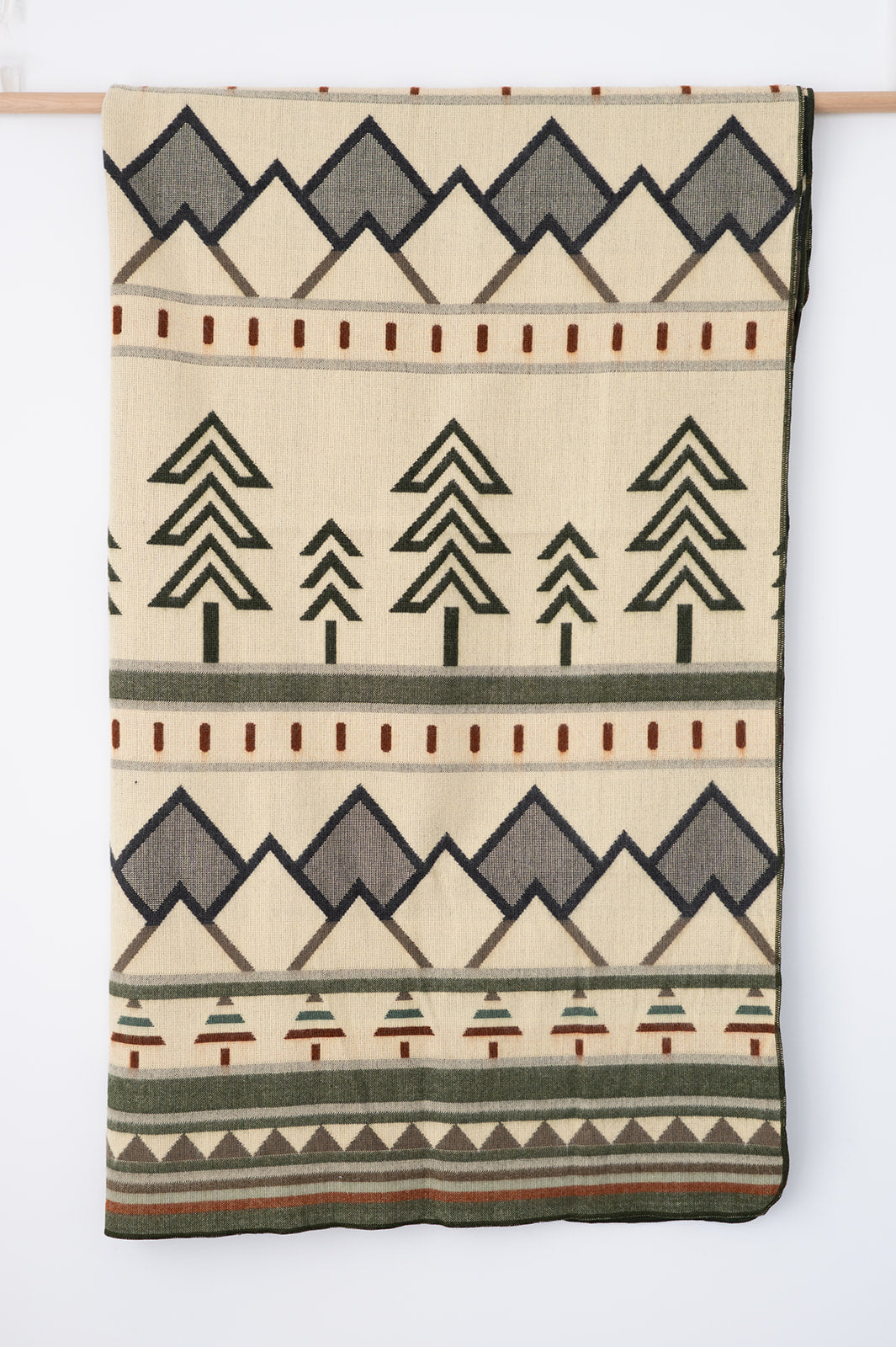 Tree Line Throw Blanket - Prairie Summit