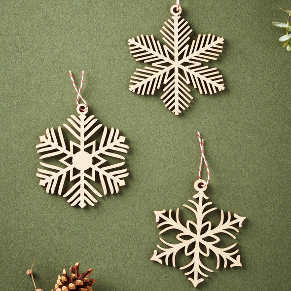 Wooden Ornaments (Set of 3)